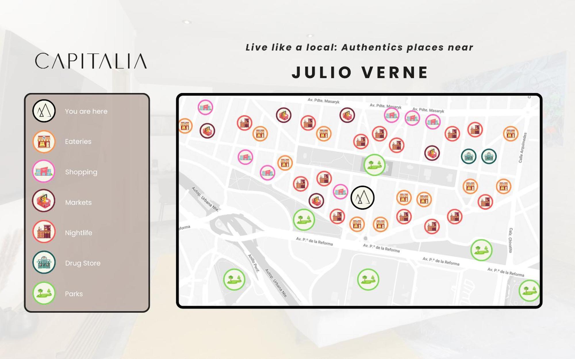 Capitalia - Apartments - Polanco - Julio Verne Mexico Extérieur photo